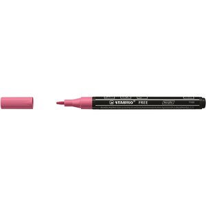 Marqueur pointe fine FREE acrylic T100 rose STABILO