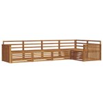 vidaXL Ensemble de canapés d'extérieur 5 Pièces Naturel