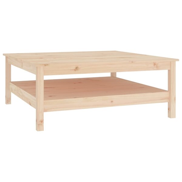 vidaXL Table basse 100x100x40 cm Bois massif de pin