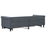 vidaXL Lit de jour avec gigogne et tiroirs sans matelas 90x200 cm