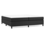 vidaXL Cadre de lit Noir 200x200 cm Similicuir