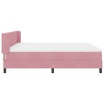 vidaXL Lit à ressorts avec matelas Rose 200 x 180 cm Polyester