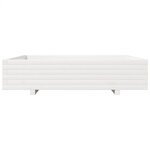 vidaXL Jardinière blanc 110x110x26 5 cm bois de pin massif