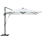 vidaXL Parasol Couleur sable 286 x 285 x 270 cm Aluminium