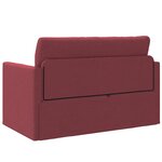 vidaXL Canapé-Lit 110cm Bordeaux tissu