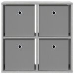 vidaXL Buffet Gris béton 59 5 x 27 x 57 cm