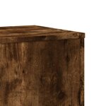 vidaXL Support pour plantes chêne fumé 33x33x100 cm bois d'ingénierie
