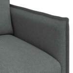 vidaXL Canapé Gris foncé 156 x 82 x 85 cm tissu