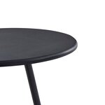 vidaXL Table de bar Noir 60x107 5 cm MDF