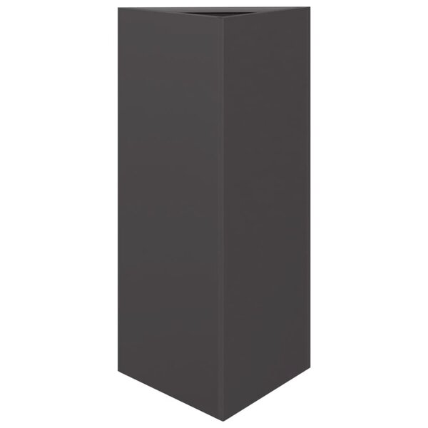 vidaXL Jardinière noir triangulaire 40x34 5x70 cm acier