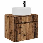 vidaXL Cabinet de Salle de Bain Mural Bois ancien 59 x 44 5 x 50 cm