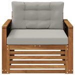 vidaXL Sofa de milieu extérieur Naturel