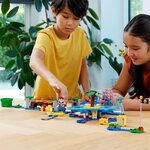 Lego 71400 super mario set d'extension la plage du maxi-oursin  avec figurines yoshi  dauphin  jouet enfants +7 ans