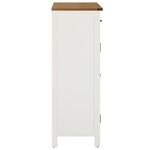 vidaXL Armoire à chaussures 76x37x105 cm Bois de chêne solide