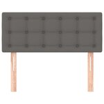 vidaXL Tête de lit Gris 80x5x78/88 cm Similicuir
