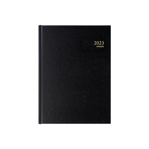 Agenda 2023 brepols saturnus luxe 1 page par jour 13 3 x 20 8 cm