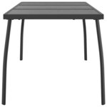 vidaXL Table de jardin anthracite 165x80x72 cm Treillis d'acier