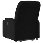 vidaXL Fauteuil inclinable de massage électrique Noir Tissu