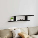 vidaXL Étagère TV murale Chêne noir 125 x 18 x 23 cm Bois d'ingénierie