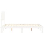 vidaXL Cadre de lit sans matelas blanc 120x200 cm bois de pin massif