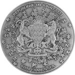 Pièce de monnaie en Argent - Cuivre 5000 Francs g 31.1 (1 oz) Ag - 139.95 (4.5 oz) Cu Millésime 2023 Puzzle Chad MARS PUZZLE