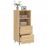 vidaXL Buffet Chêne sonoma 34 5x34x90 cm Bois d'ingénierie