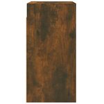vidaXL Meuble TV Chêne fumé 30 5x30x60 cm Bois d'ingénierie