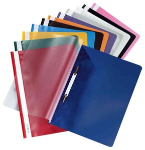 Lot de 10 chemise à lamelle format A4 Polypro Rouge HERLITZ