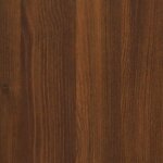 vidaXL Armoire à chaussures miroir 3niveaux Chêne marron 63x17x102 5cm