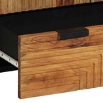 vidaXL Haut Armoire Naturel 60 x 33 5 x 100 cm Bois d'Acacia Massif