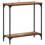 vidaXL Table console Bois ancien 75 x 30.5 x 75 cm Bois d'ingénierie