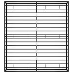 vidaXL Cadre de lit sans matelas noir métal 200x200 cm