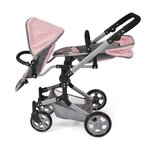 Bayer Chic 2000 690-15 - Poussette de poupée Linus Duo Mélange gris-rose