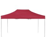 vidaXL Tente de réception pliable Aluminium 4 5x3 m Bordeaux