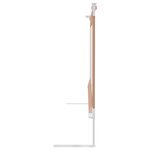 vidaXL Barrière de sécurité de lit d'enfant Taupe 200x25 cm Tissu