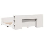 vidaXL Cadre de lit sans matelas blanc 180x200 cm bois massif de pin