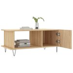 vidaXL Table basse chêne sonoma 90x50x40 cm bois d'ingénierie