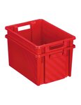 (BAC GERB EMBOITABLE ROUGE 10L) Bac gerbable et emboîtable couleur ROUGE 300 X 212 X 170mm