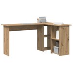 vidaXL Bureau Chêne artisanal 142 x 102 x 73 cm Bois d'ingénierie