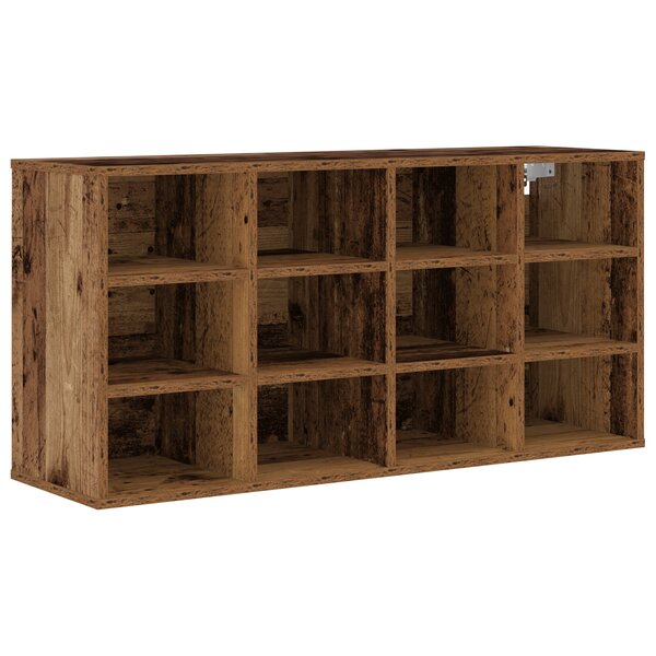 vidaXL Cabinet à chaussures Bois ancien 103x30x51 cm Bois d'ingénierie