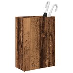 vidaXL Porte-parapluie Bois ancien 40 x 20 x 55 5 cm Bois d'ingénierie