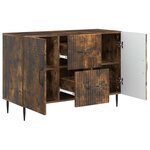 vidaXL Buffet Chêne fumé 89 x 34 5 x 60 cm Bois d'ingénierie