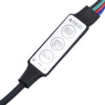 vidaXL Meuble TV avec lumières LED Chêne fumé 270x35x40 cm