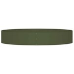 vidaXL Pots de jardin 5 Pièces vert olive 120x120x20 cm en acier