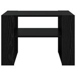 vidaXL Table basse Chêne noir 66 x 49 5 x 45 cm Bois d'ingénierie
