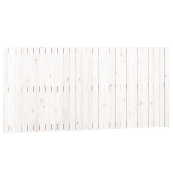 vidaXL Tête de lit murale Blanc 185x3x90 cm Bois massif de pin