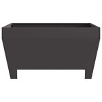 vidaXL Braise Noir 80 x 80 x 43 cm Acier