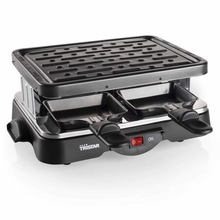 Tristar Grill à raclette pour 4 personnes 500 W 22x17 5 cm Noir