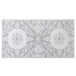 vidaXL Tapis d'extérieur ARAKIL Gris clair 80x150 cm PP