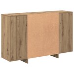 vidaXL Buffet chêne artisanal 120 x 30 x 75 cm Bois d'ingénierie